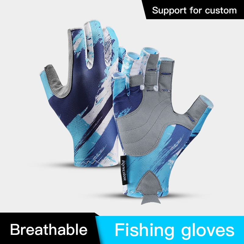 Fishing Equipment In China - Balıkçılık eldiven erkek kadın yarım parmak
