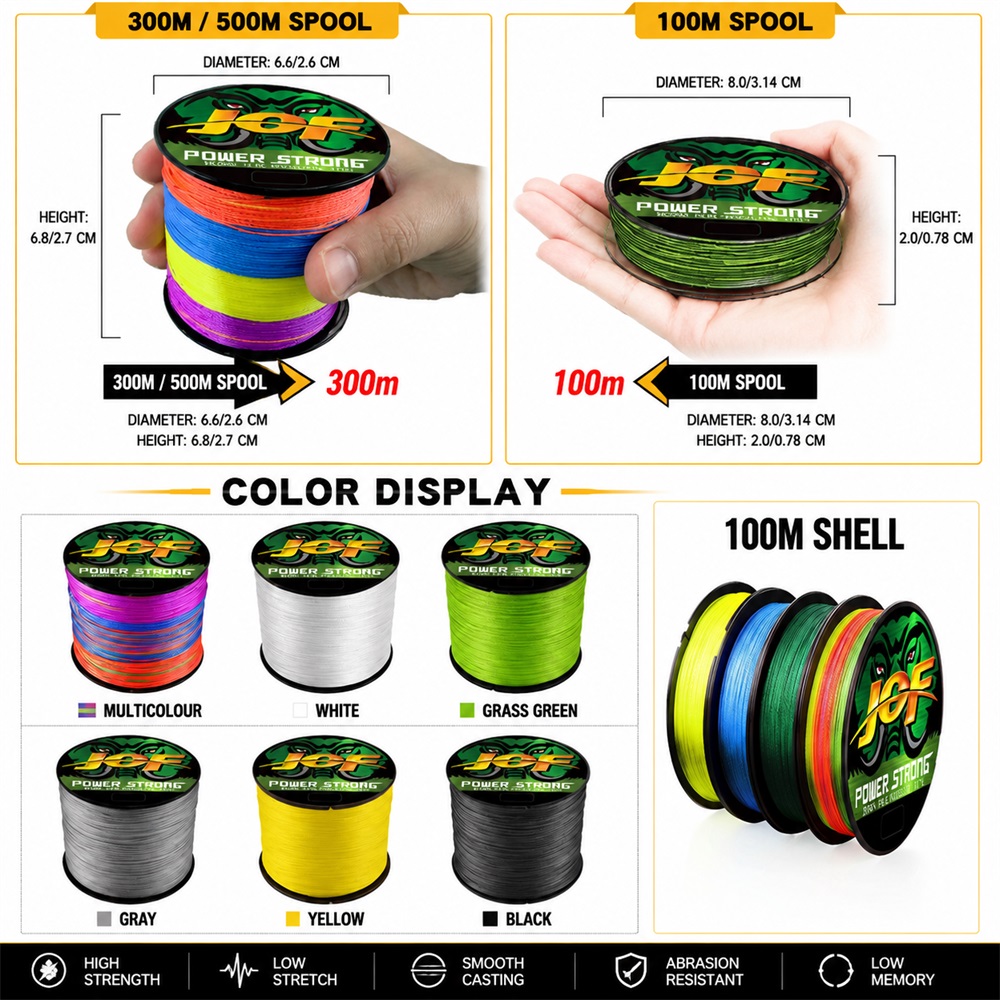 JOF 4X Örgülü PE Balıkçılık İp - Fishing Equipment Bundle incelemesi ve fiyatı